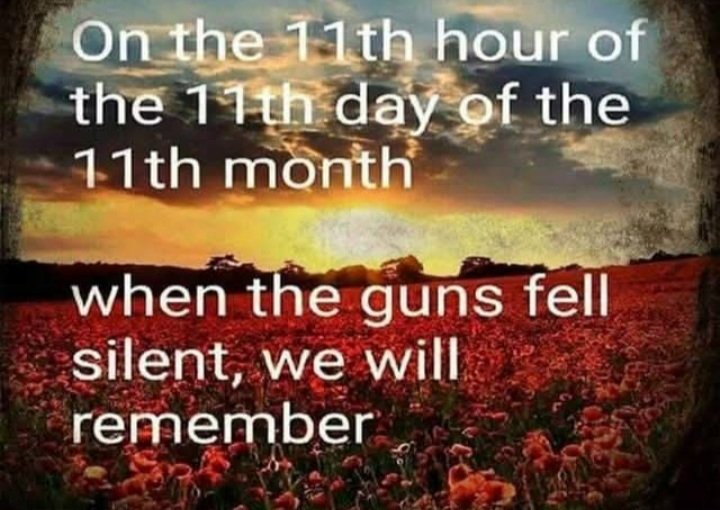 On this day 1918 WW1 ended...