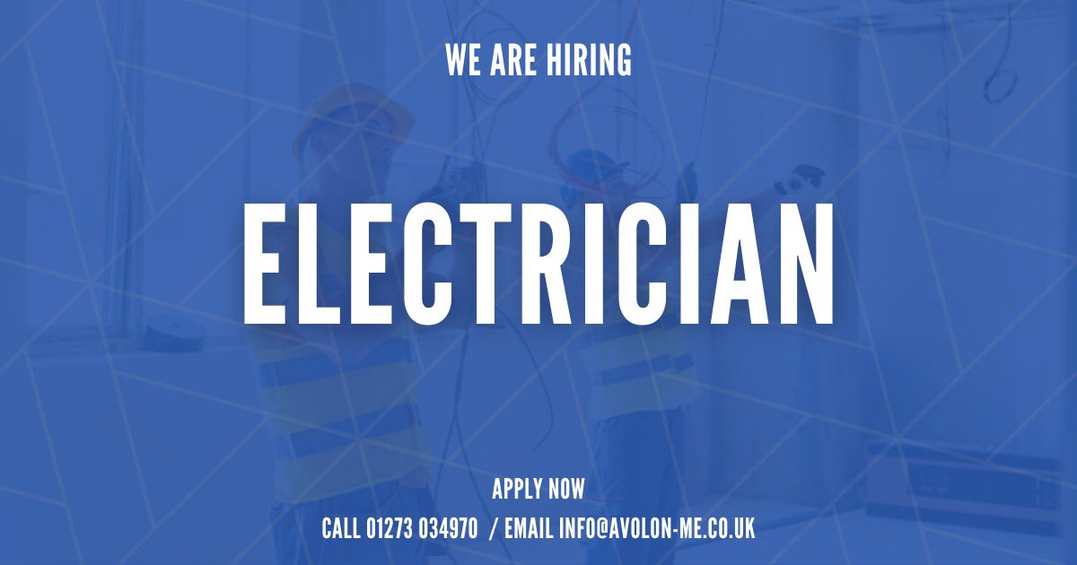 𝗘𝗹𝗲𝗰𝘁𝗿𝗶𝗰𝗶𝗮𝗻 - 𝗔𝗹𝗱𝗴𝗮𝘁𝗲

Pay rate: up to £250 per day
Contract length: Ongoing work

Requirements:
• Valid JIB card
• Qualified to at least NVQ Level 3
• Ability to commute 5 days per week

☎️ Call 07831 457287 to apply now!
