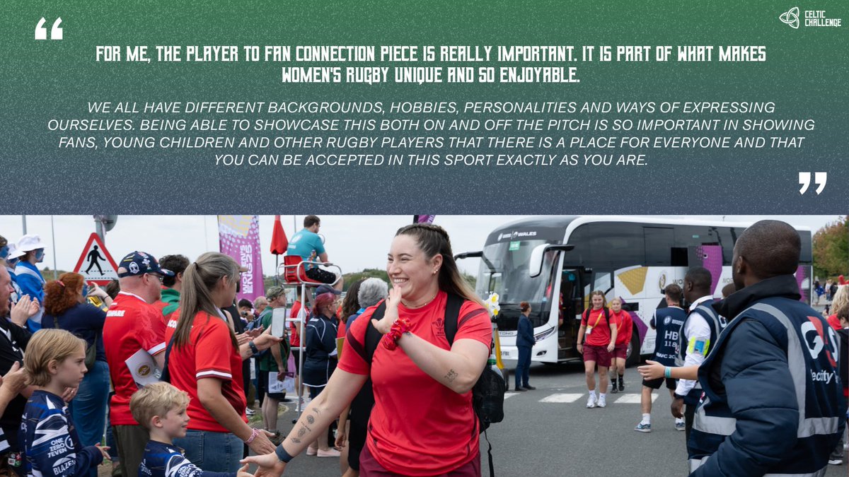 Gwen Crabb 🏴󠁧󠁢󠁷󠁬󠁳󠁿

'𝙁𝙤𝙧 𝙢𝙚, 𝙩𝙝𝙚 𝙥𝙡𝙖𝙮𝙚𝙧 𝙩𝙤 𝙛𝙖𝙣 𝙘𝙤𝙣𝙣𝙚𝙘𝙩𝙞𝙤𝙣 𝙥𝙞𝙚𝙘𝙚 𝙞𝙨 𝙧𝙚𝙖𝙡𝙡𝙮 𝙞𝙢𝙥𝙤𝙧𝙩𝙖𝙣𝙩. 𝙄𝙩 𝙞𝙨 𝙥𝙖𝙧𝙩 𝙤𝙛 𝙬𝙝𝙖𝙩 𝙢𝙖𝙠𝙚𝙨 𝙬𝙤𝙢𝙚𝙣'𝙨 𝙧𝙪𝙜𝙗𝙮 𝙪𝙣𝙞𝙦𝙪𝙚 𝙖𝙣𝙙 𝙨𝙤 𝙚𝙣𝙟𝙤𝙮𝙖𝙗𝙡𝙚.'

#RWC2025 #CelticChallenge