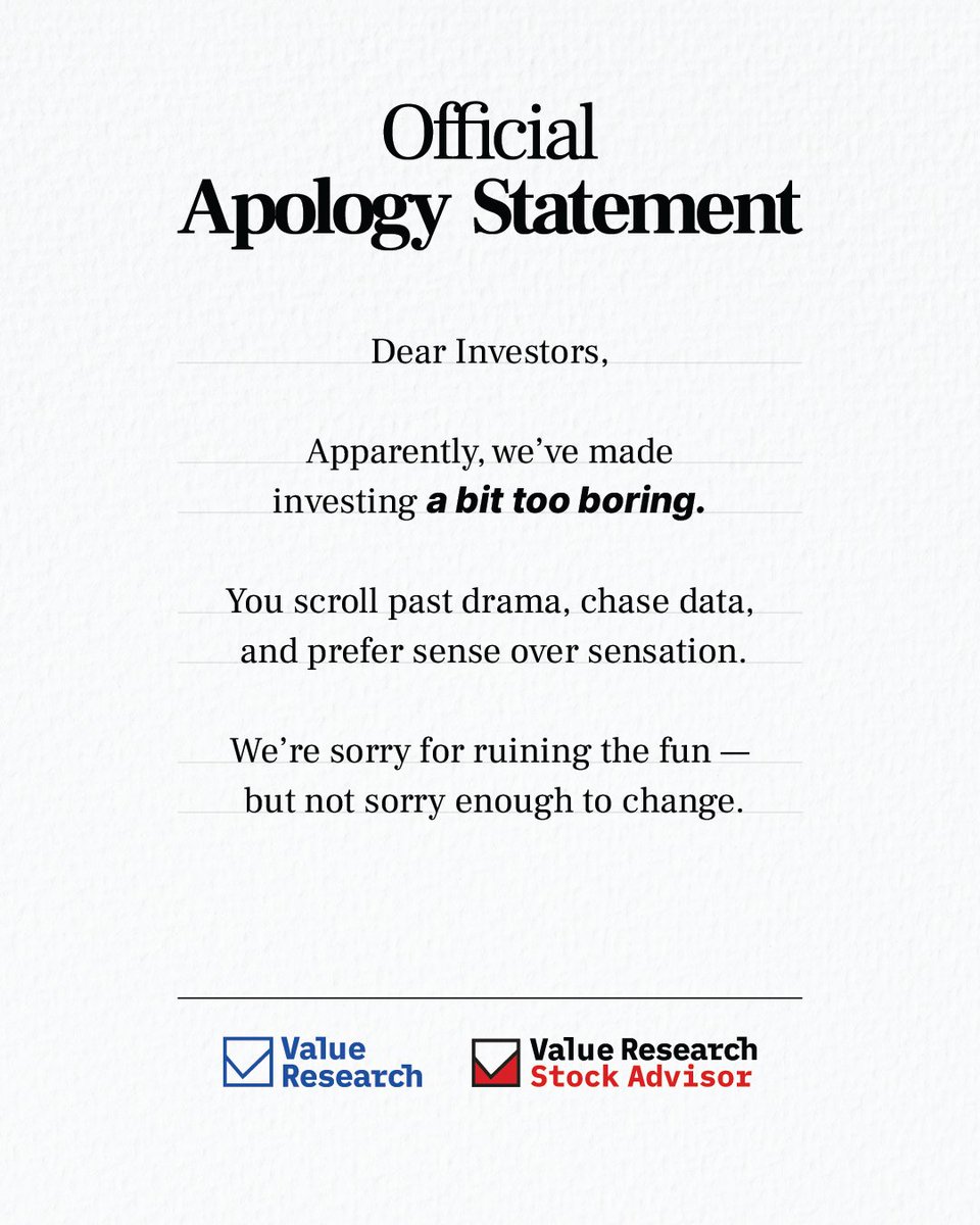 ValueResearch's tweet photo. Sorry not sorry. https://t.co/q0yvWLlzrE