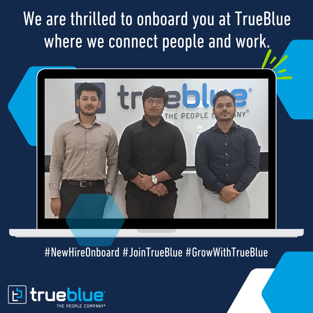 IndiaTrueblue's tweet photo. Expanding our team, expanding our potential.
#newhireonboard #jointrueblue #growwithtrueblue https://t.co/327qxjjgzy