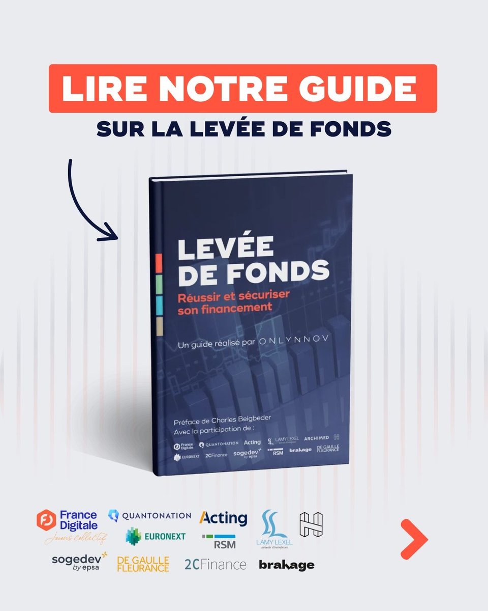 Onlynnov's tweet image. Et si vous pouviez feuilleter notre livre blanc Réussir sa levée de fonds ?

👉🏼 La couverture
👉🏼 Préface de Charles Beigbeder
👉🏼 Introduction de Guillaume Santiago

Le guide complet = 75 pages de conseils + 12 experts mobilisés 🚀:  eu1.hubs.ly/H0nw1060