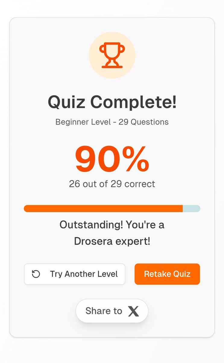 _Onavic1's tweet photo. In solidifying my knowledge about Drosera, I used a quiz developed by @BindoskiiMUJI to assess my knowledge about $DRO in the beginner and medium level 

@b4nexbt kindly check out some of those questions for our quiz ☺️🧡

Besides, I was tagged as the fastest LB Handler yesterday https://t.co/P5YNOymg32