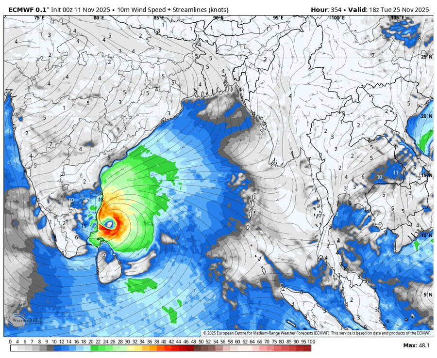 Chennai_Rains's tweet image. #Chennairains UAE joined the WMO cyclone naming panel in 2018. Their first named cyclone was #Mandous, which caused heavy rain in #Chennai ,#KTCC by Dec 2022.
Will the next UAE name #Senyar hit #Chennai &amp;amp; #Tamilnadu by Nov end? 
Before that lets wait for rains btw Nov 16th-19th.