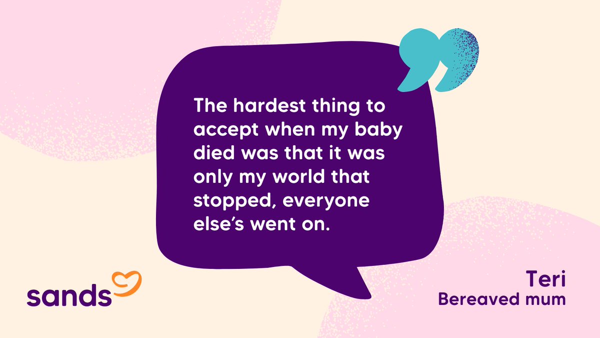 When you experience #PregnancyLoss or #BabyLoss, it can feel like the whole world has stopped. It can be hard to watch others continuing life as normal, when something so devastating has happened to you. 

It’s completely normal to feel this way 💜🧡

sands.org.uk/support