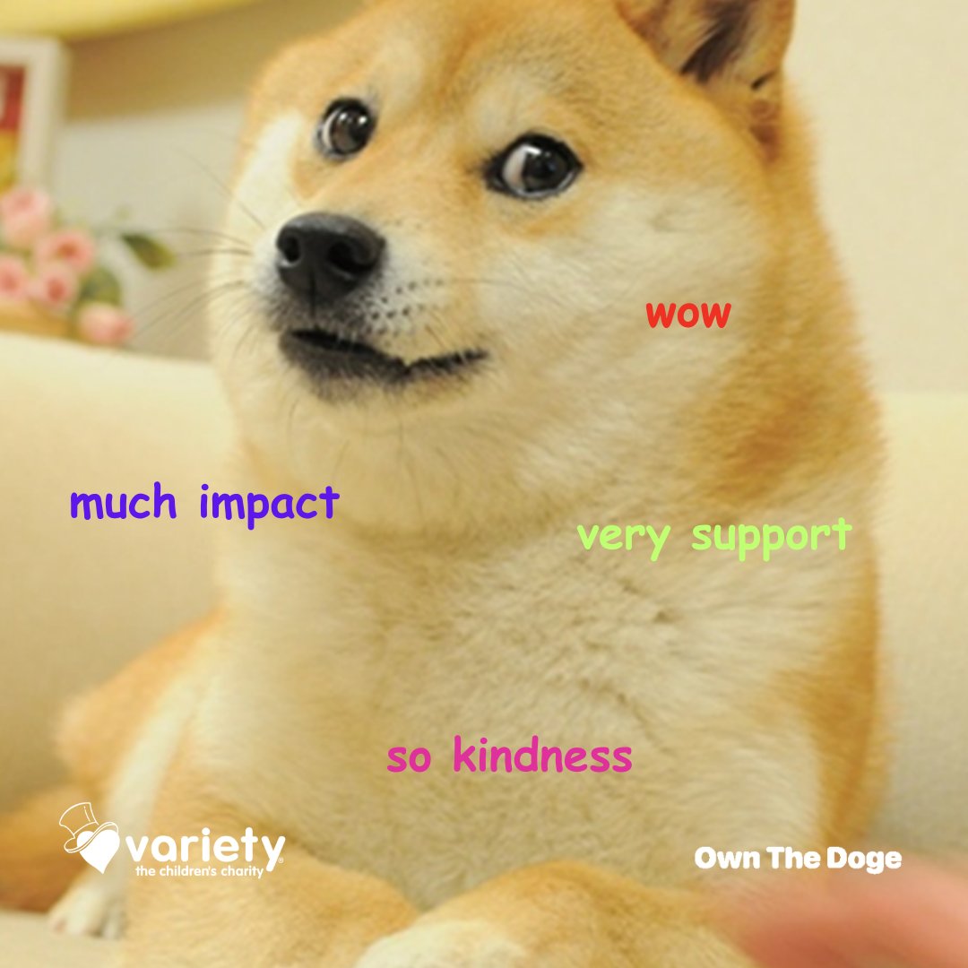 Much wow! We just got the news that <a href="/TheGivingBlock/">The Giving Block</a> has awarded Variety Kabosu 4 Kids in pawtnership with <a href="/ownthedoge/">Own The Doge 🐶🖼</a> and <a href="/kabosumama/">かぼすママ</a> with giving season appeal of the week! We are so excited and grateful for the honor and their generous donation - thank you so much!