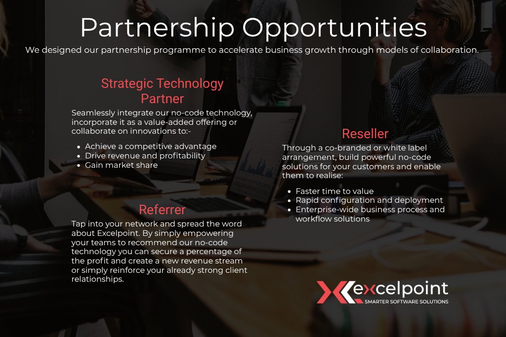 Excelpoint's tweet image. “Coming together is a beginning, staying together is progress, and working together is success.” - 𝗛𝗲𝗻𝗿𝘆 𝗙𝗼𝗿𝗱

Learn more about our Partnership Program and share in our success👇
excelpoint.co.uk/our-community/…

#partnerprogram #nocodesoftware #businessautomation