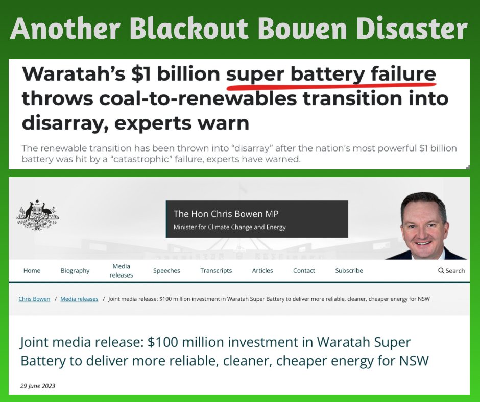Yet another Blackout Bowen disaster - everything he touches turns to custard. 

Our electricity grid is the most important piece of infrastructure in the nation, built by genius engineers over decades it once gave us competitive advantage delivering the lowest cost energy in the