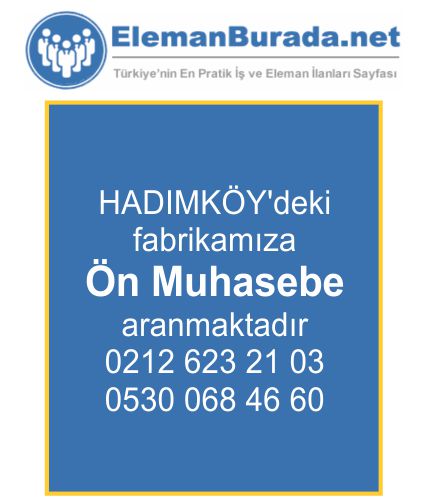 Yeni iş ilanı bu linkte➡️; elemanburada.net/isilanlari/ist…
#istanbulisilanlari
#istanbulelemanilanlari
#Borsaİstanbul