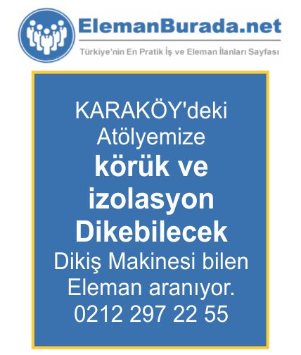 Yeni iş ilanı bu linkte➡️; elemanburada.net/isilanlari/ist…
#istanbulisilanlari
#istanbulelemanilanlari
#depremoldu