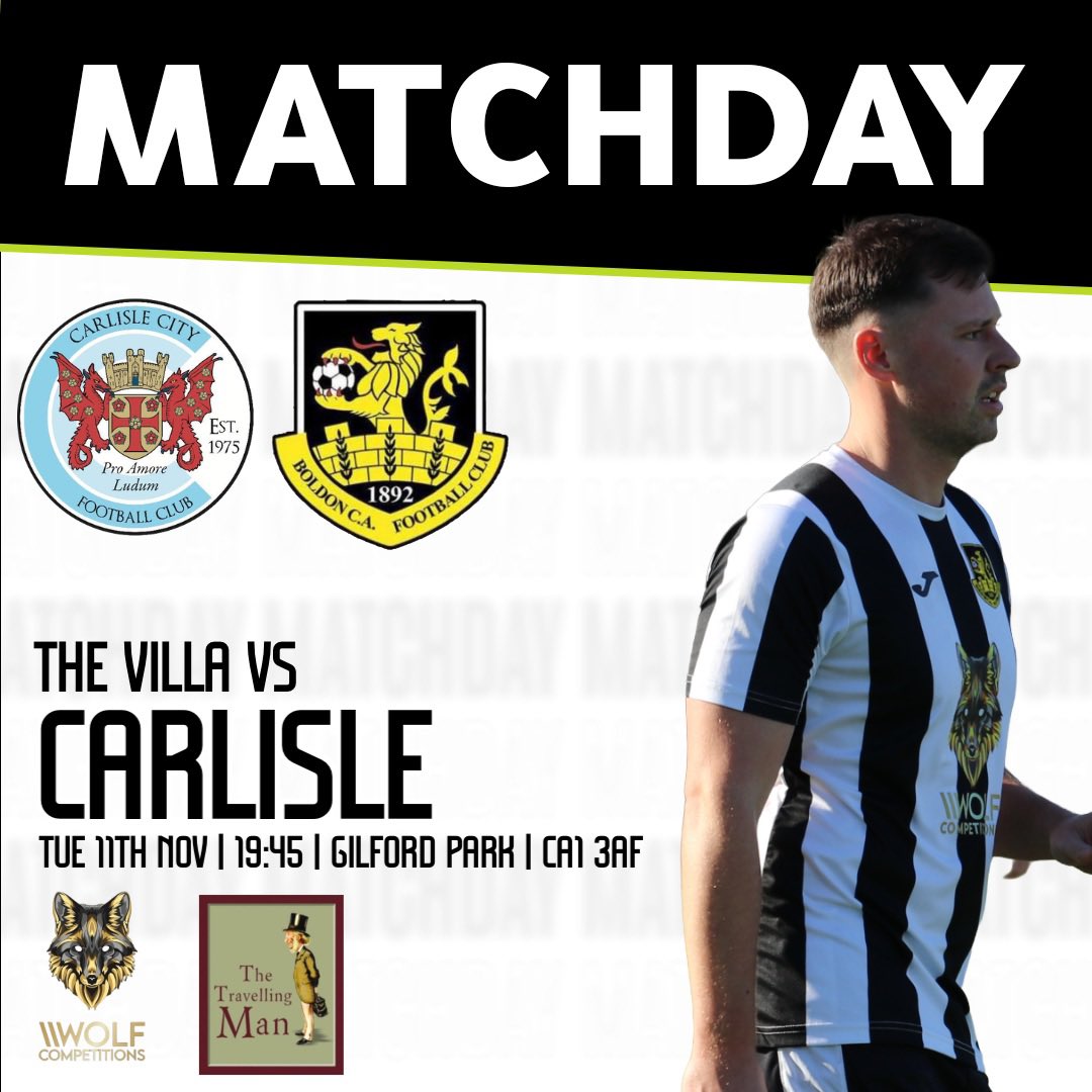 Just the 150 mile round trip awaits😅

🆚 <a href="/CarlisleCityFC/">Carlisle City FC Official</a> 
🏟️ Gilford Park | CA1 3AF
🕢 19:45
🏆 Brooks Mileson Cup R1 
🤝 Wolf Competitions | The Travelling Man

#CARvBOL | #BoldonCA