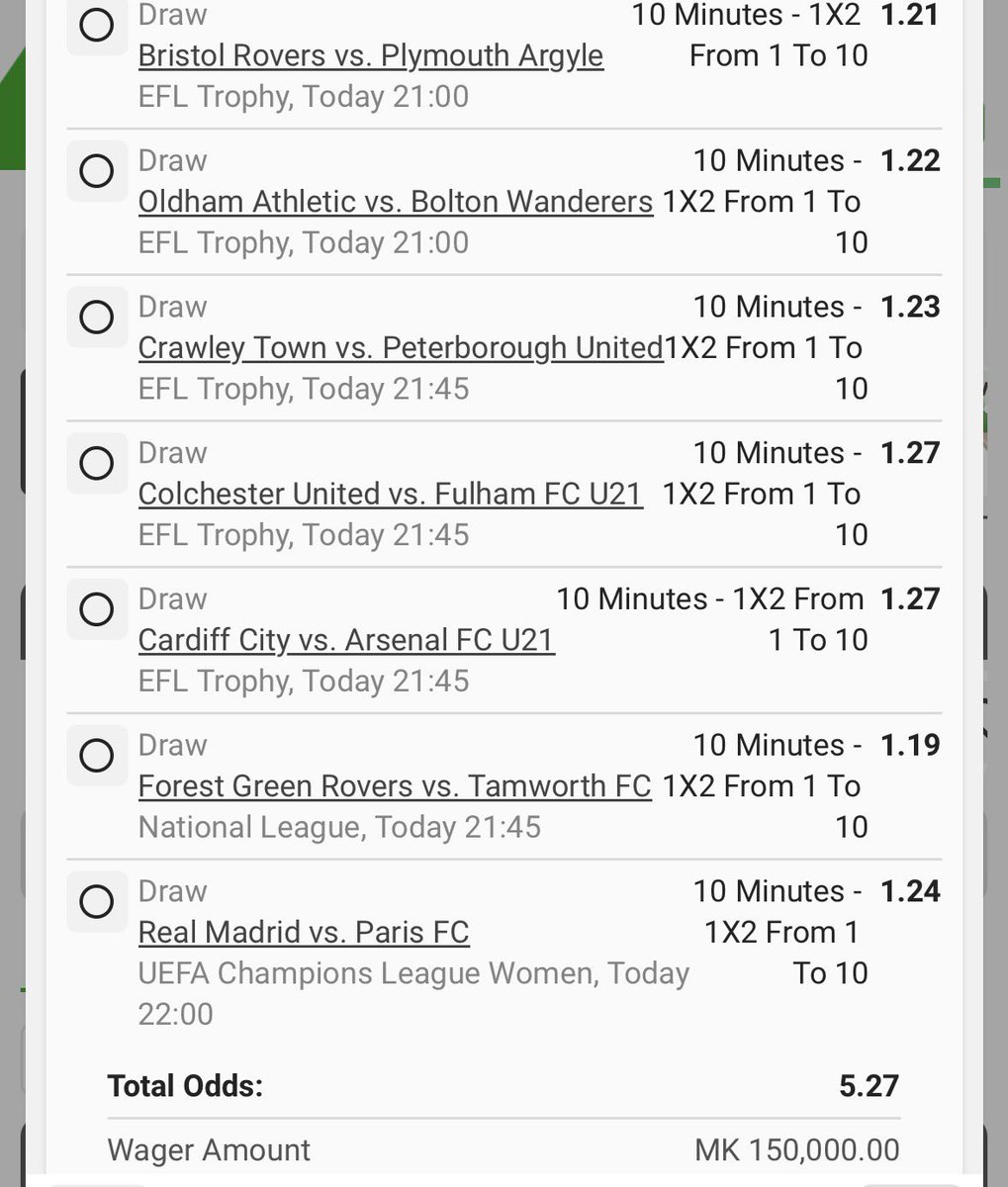 BW20C653CD - 5 ODDS (10 Min Draw)
BW20C60062 - 11 ODDS
BW20C63B79 - 14 ODDS
BW20C61303 - 19 ODDS
BW20C4F3E6 - 22 ODDS
BW20C55DEE - 48 ODDS
BW20C4C337 - 50 ODDS
BW20C4B586 - 173 ODDS
BW20C4AA0A - 579 ODDS

#Repost for others!!