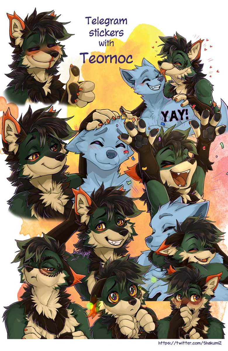Commission for Teo ~
Telegram stickers instal: t.me/addstickers/Te…

#furry #stickers #Foxboy