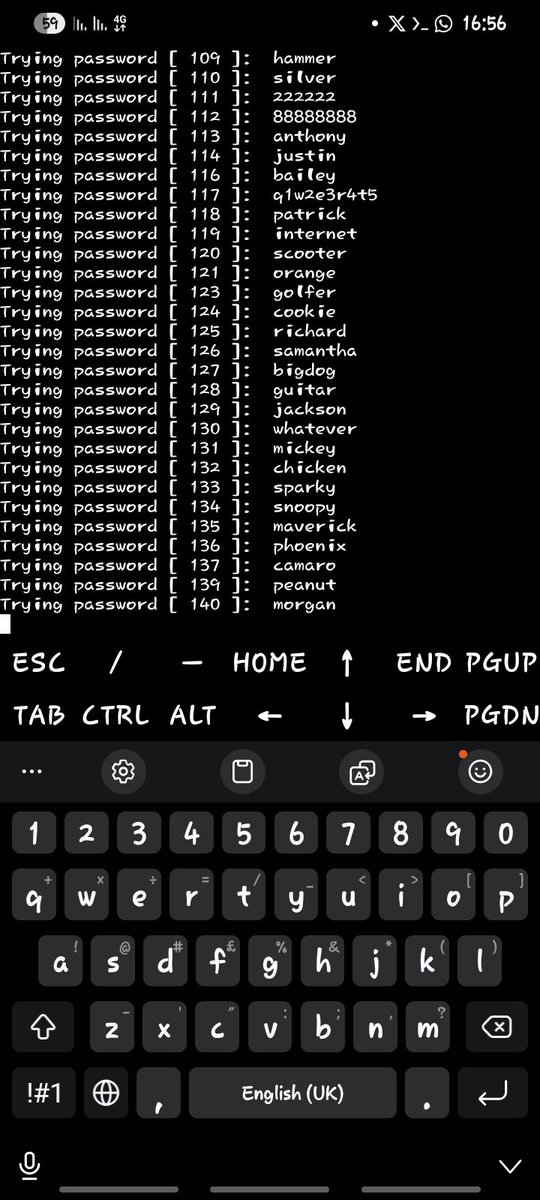 Kali_hunter01's tweet photo. Every “password attempt” tells a story — of weak defenses and stronger lessons.
Ethical hacking isn’t about breaking in; it’s about learning how to build walls that never fall.
#CyberSecurity #EthicalHacking #InfoSec #LearnToDefend https://t.co/0Ym0QVR32L