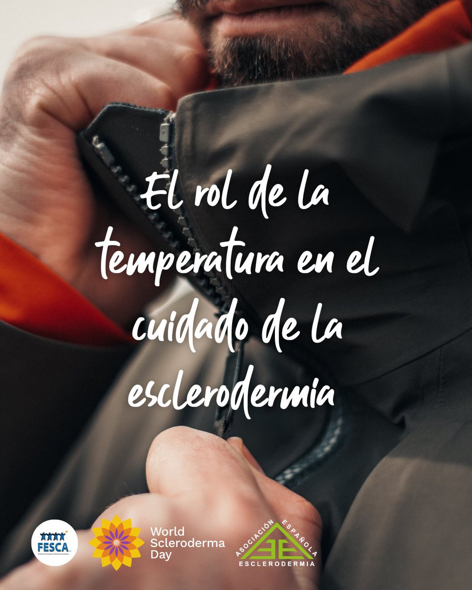 El frío empeora los síntomas de la #esclerodermia, así que en invierno es importante:

➡️ Activar la circulación antes de levantarte.
➡️ Moverte si pasas horas sentad@.
➡️ Usar ropa térmica por la noche.

#ConcienciaciónSobreLaEsclerodermia #EsclerodermiaFuerte #RareDisease