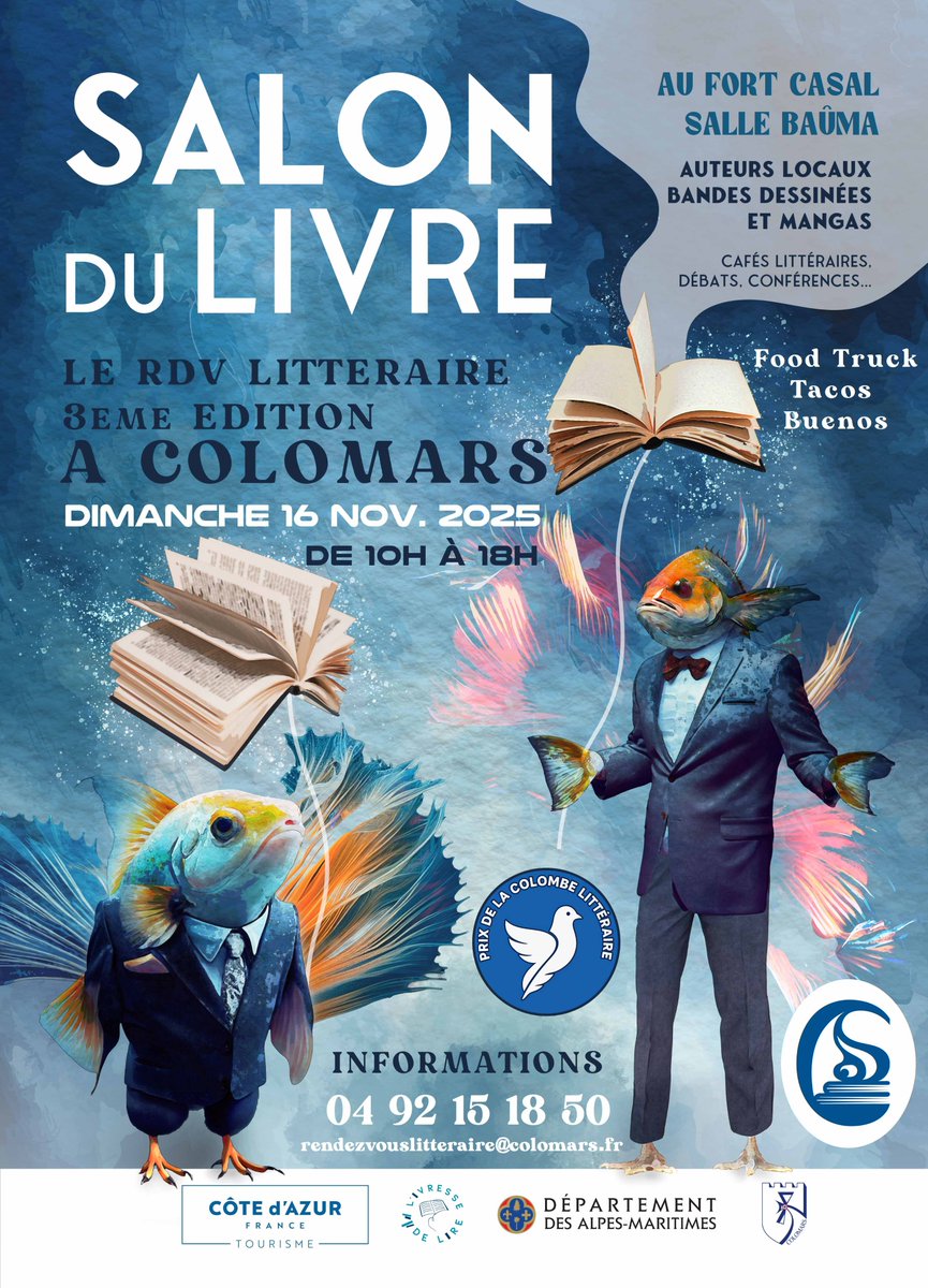 Rendez-vous incontournable en séance de rattrapage du Festival du livre de Nice : Dimanche 16 au Salon du livre de Colomars, dans le magnifique Fort Casal !  Des idées de cadeaux de Noël dédicacés et une belle balade en famille...
#editionsgilletta #CotedAzurFrance #polarsnicois