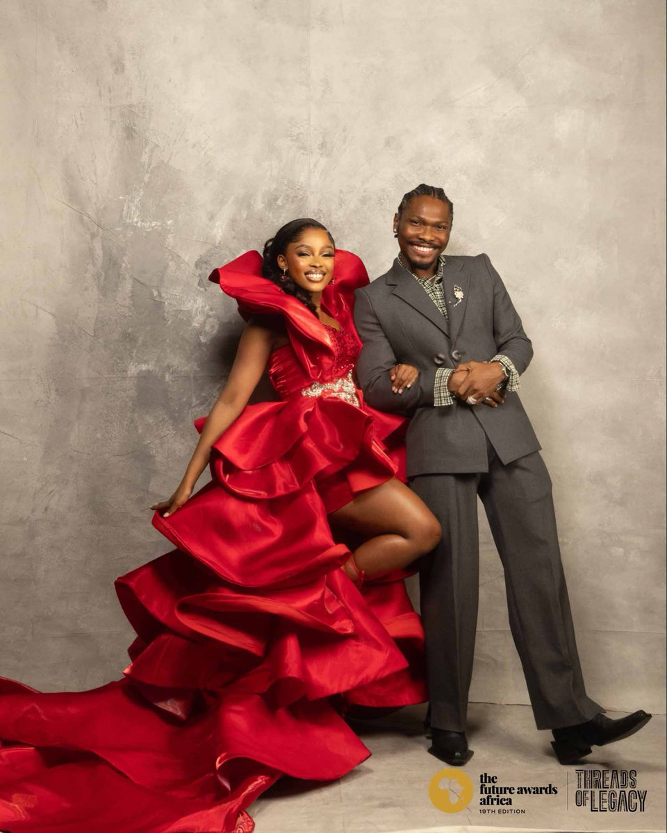 TFAAfrica's tweet image. Lights, laughter, and legacy – our hosts embodied the spirit of the 19th edition of The Future Awards Africa! ✨
From the red carpet to the stage, @mikeafolarin and @azeezah_h brought class, charisma, and heart to the night.
#TFAA19 #ThreadsOfLegacy