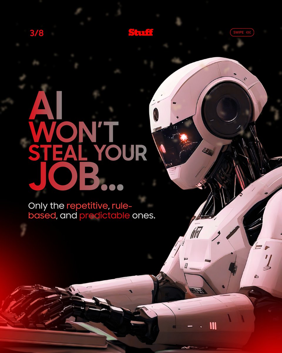 StuffSA's tweet image. Do you think AI will help or hurt your career?

AI is automating tasks faster than ever, but creativity, empathy, and human judgment still win. 

READ FULL ARTICLE: stuff.co.za/2025/11/10/is-…

 #AI #TechExplained #StuffSA