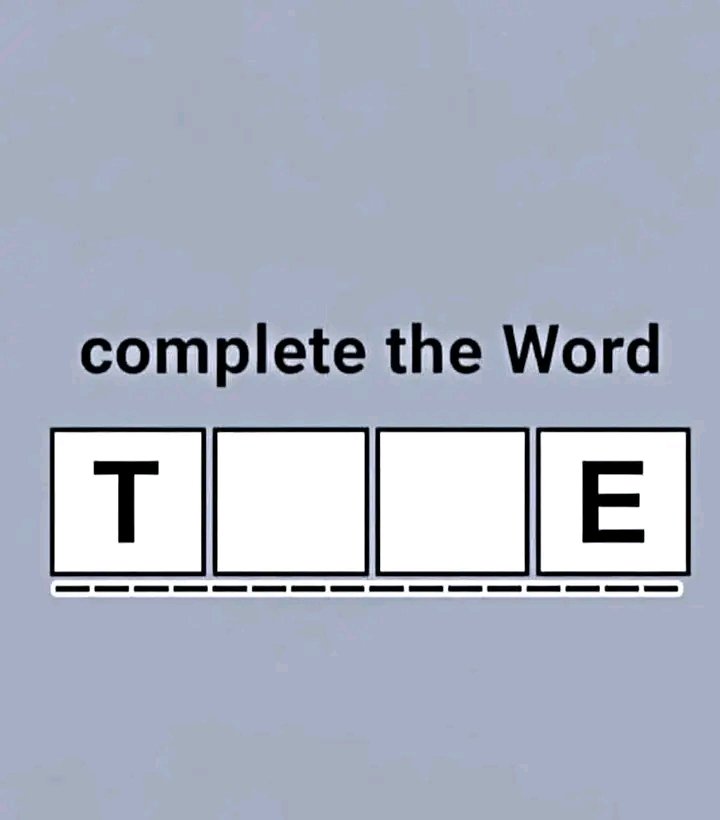 Ithurts42's tweet image. Complete the word