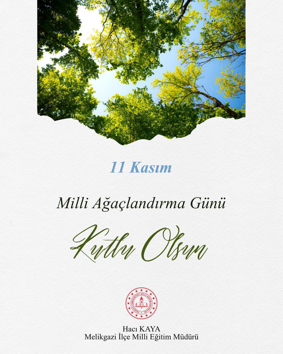 Yeşeren her fidan, yarınlara umut; öğrencilerimizin elleriyle dikilen her ağaç, geleceğe atılmış bir imzadır. Bugün toprağa emanet ettiğimiz her fidan, geleceğimizin yeşeren umudu, doğaya duyduğumuz sevginin en güzel ifadesidir.

Millî Ağaçlandırma Günümüz kutlu olsun! 🌿