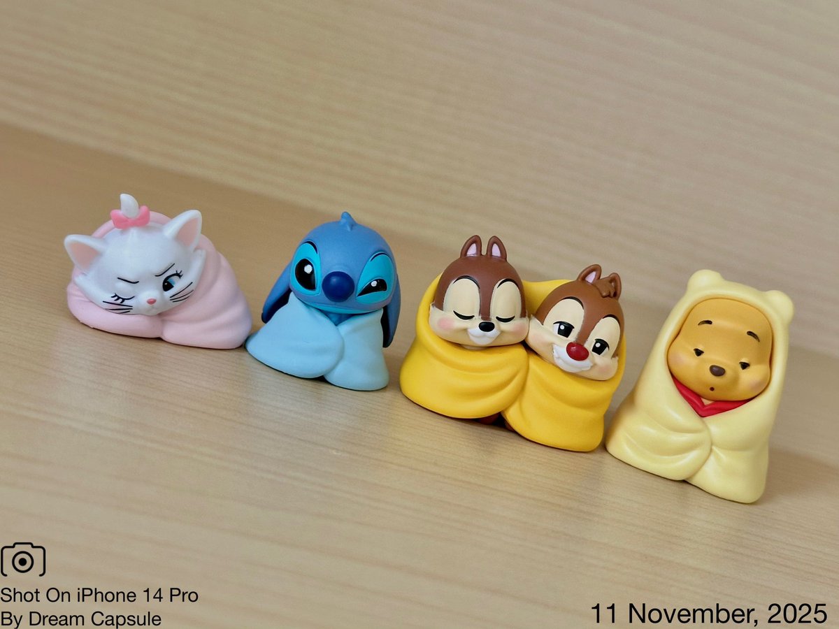 🌟新入荷ガチャ商品プレゼントCP🌟

みんなでぬくぬく♪かわいいフィギュアが登場！
「くるまりスタイル ディズニーキャラクター」

フォロー&amp;RP(RT)していただいた方の中から抽選で2名様に全4種セットをプレゼント🎁
ドリカプへの入荷日とキャンペーン詳細は↓

#ドリームカプセル #ガチャ専門店