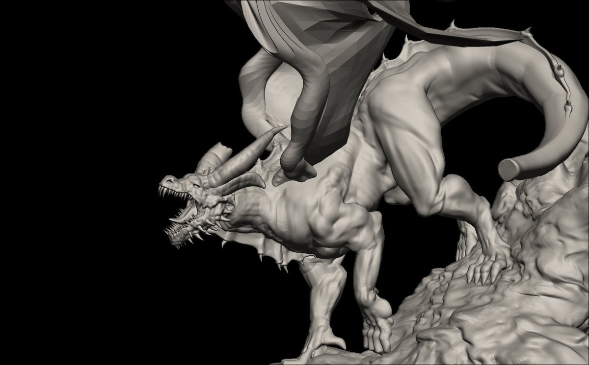 Working on a comm!!! Still lot to do 
#3d #3dart #comment #opencommision #dragons