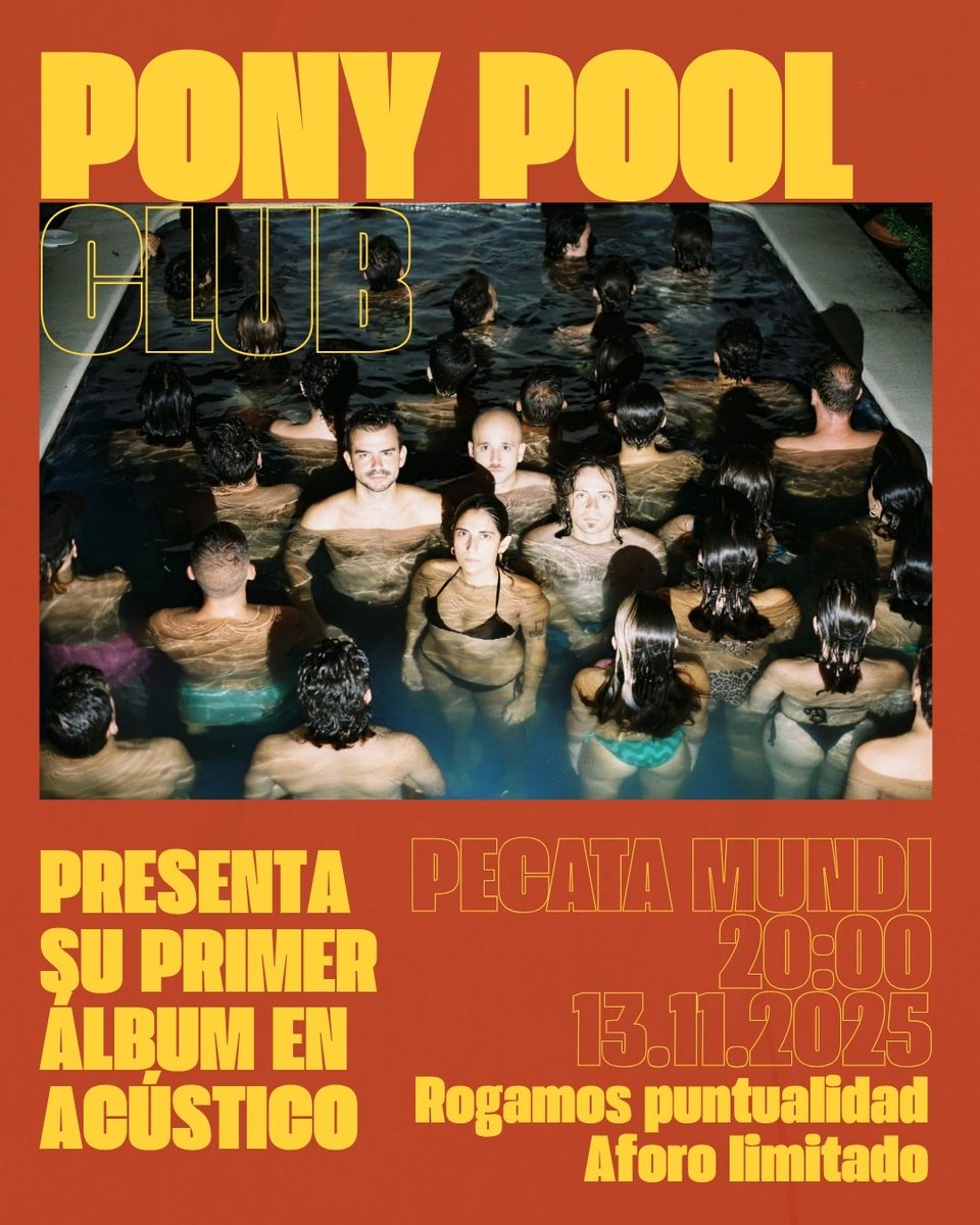 ❤️SEVILLA ESTE JUEVES❤️
Estaremos presentando el disco en formato acústico en el Pecata Mundi a las 20:00 👁️
Entrada gratuita hasta completar aforo ⭐
Venirse que lo vamos a pasar mu bien 🫂