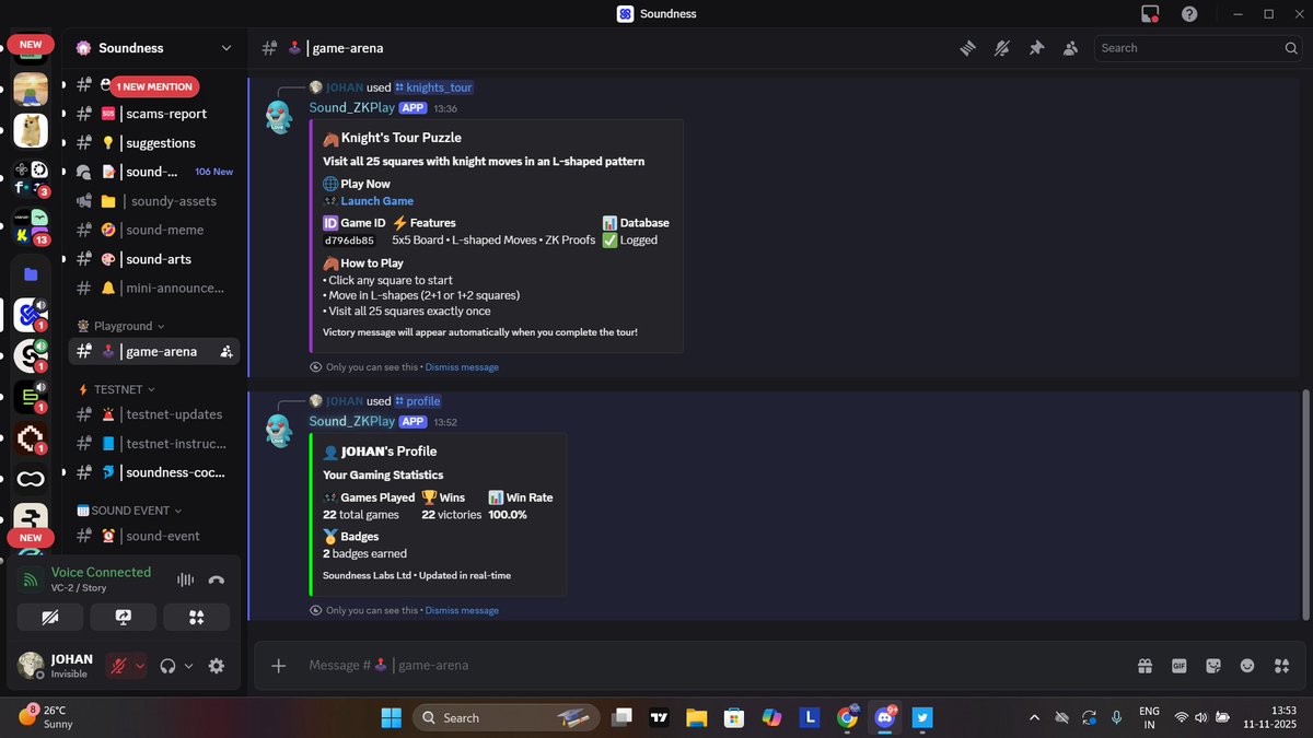 Just played my 22th game and submitted my proof...
&gt; fast and smooth

And checked my profile:-

&gt; 22 games so far
&gt; 2 badges 
&gt; Victory Rate 100%

This week turn and process finished. If anyone facing issues with the testnet, Reach to our official discord. 
Thank You!!!