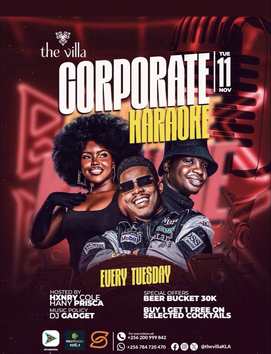 It’s that night again! 🎤 #CorporateKaraoke is back tonight at <a href="/TheVillaKLA/">TheVilla</a> — hosted by the dynamic duo <a href="/Hxnry_Cole/">Henry Cole</a> &amp; <a href="/HanyPrisca/">sweet-soul</a>, with DJ Gadget on deck serving the perfect vibe. Don’t just sing along, own the mic!