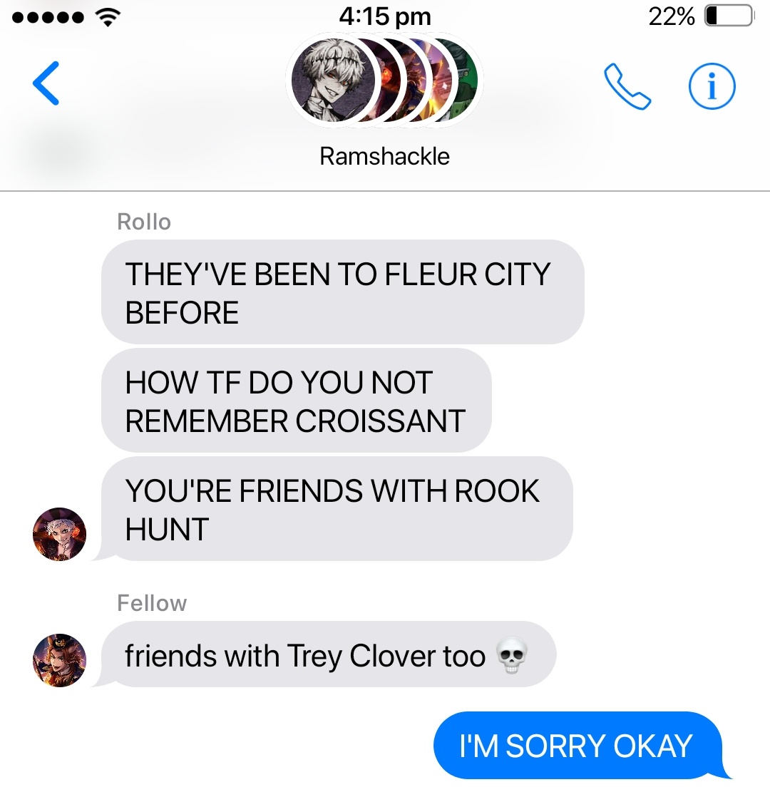 (⚠️out of character) Rollo leaves ramshackle for one day