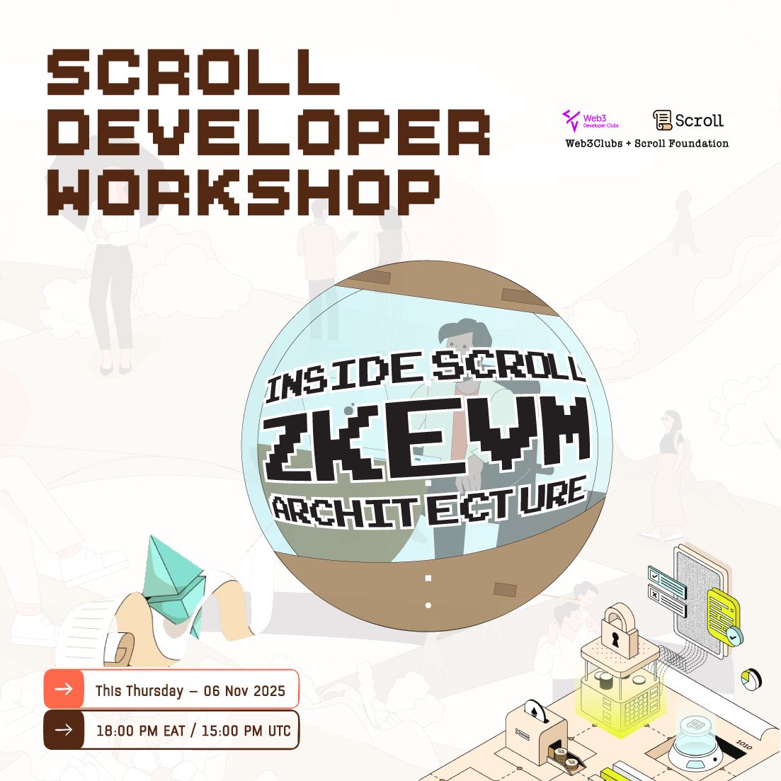 Web3Clubs's tweet image. 🚨Inside @Scroll_ZKP zkEVM Architecture

Looking in to:

1. how the zkEVM is structured

2. how the sequencer / prover / verifier connect

3. bridging between Ethereum ↔ Scroll

4. and a live demo of deploying a simple contract on Scroll
Watch the full video on YouTube! 👇…