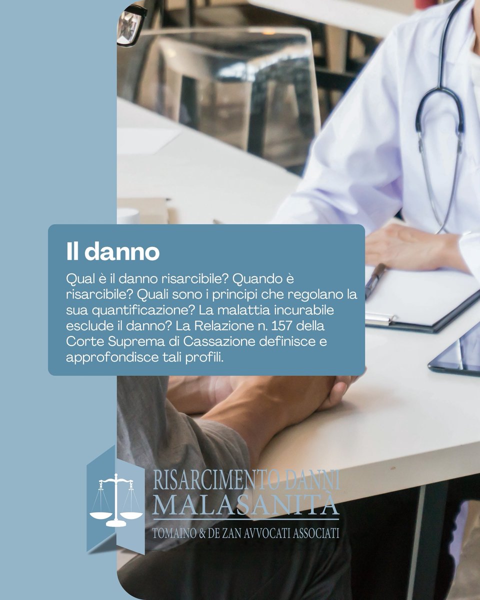 AvvocatiaMilano's tweet photo. 𝗥𝗶𝘀𝗮𝗿𝗰𝗶𝗺𝗲𝗻𝘁𝗼 𝗗𝗮𝗻𝗻𝗶 𝗘𝗿𝗿𝗼𝗿𝗲 𝗠𝗲𝗱𝗶𝗰𝗼
Qual è il danno risarcibile? Quando è risarcibile? Quali sono i principi che regolano la sua quantificazione? La malattia incurabile esclude il danno?

https://t.co/Xdk8ZBCmiQ https://t.co/XolvLGPzCF