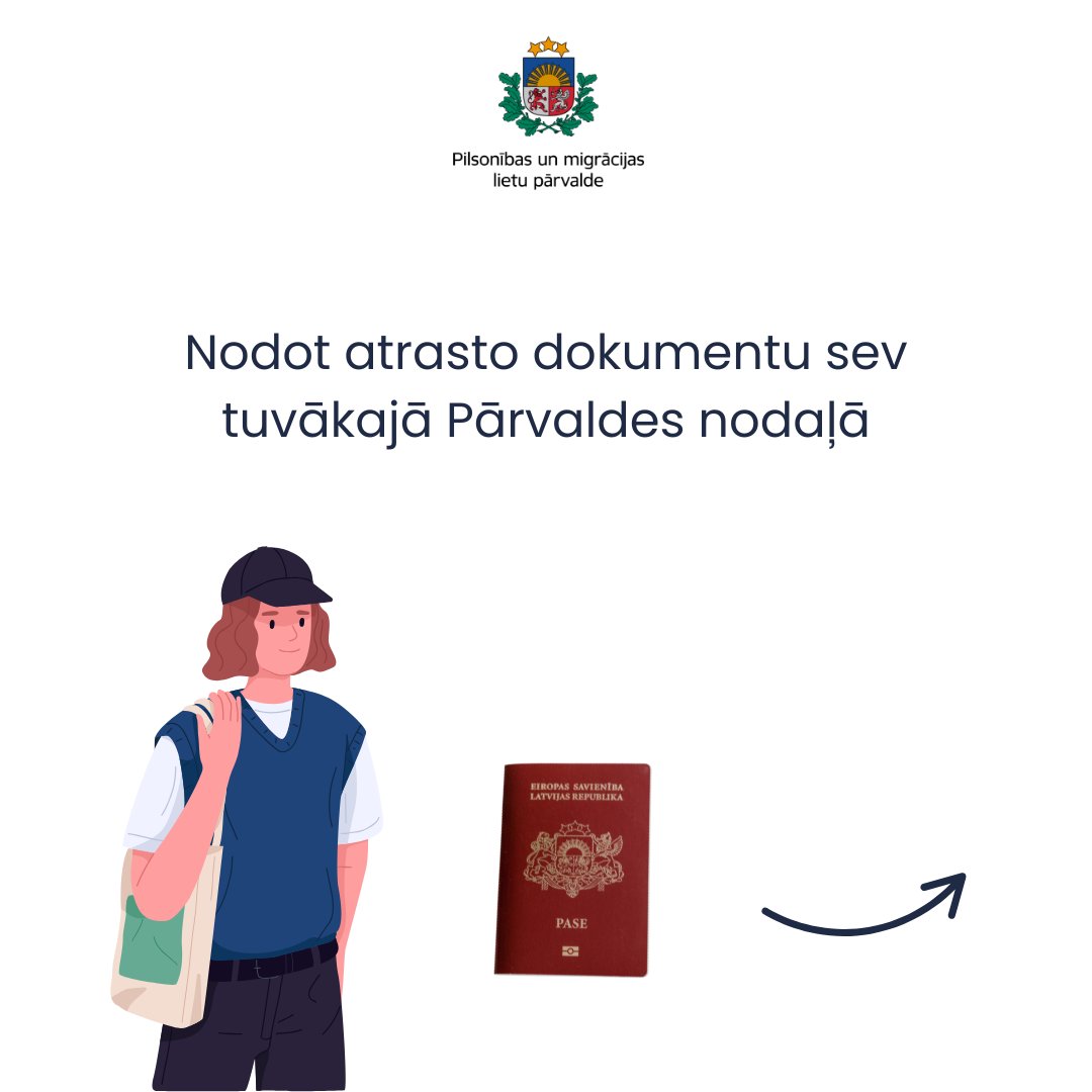 😕Vai esi kādreiz uz ielas atradis svešu eID karti vai pasi?

🏃‍♂️🏢Zini, kā rīkoties - bez kavēšanās nodot atrasto dokumentu sev tuvākajā Pārvaldes nodaļā.

❌Nekādā gadījumā nepublicē dokumentā redzamos datus un cilvēka fotogrāfiju sociālajos medijos.

#PMLP #eIDkarte #pase