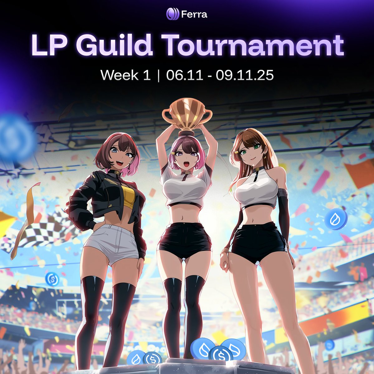 ferra_protocol's tweet image. GG W1 #FerraLPGuild

Top Guilds, your bonus fee is live.

Head to your Guild Info tab to claim &apos;em.