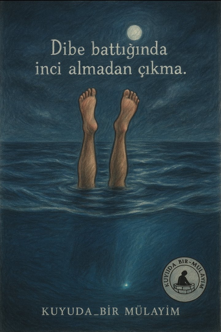 "Dibe battığında inci almadan çıkma."

#tefekkür #söz