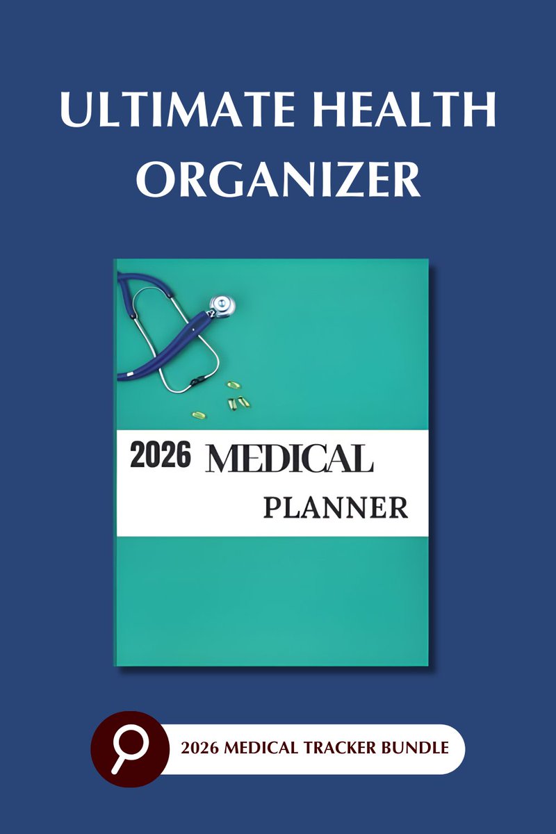 Take charge of your health in 2026 with the All-in-One Medical Planner &amp; Health Log Book! 🩺📅

See why it's the #1 choice for families &amp; self-care! 👉 tinyurl.com/2z73bus4

#HealthCare #Wellness #MedicalPlanner #HealthLog #HealthGoals #FamilyHealth #WellnessJourney #Healthy