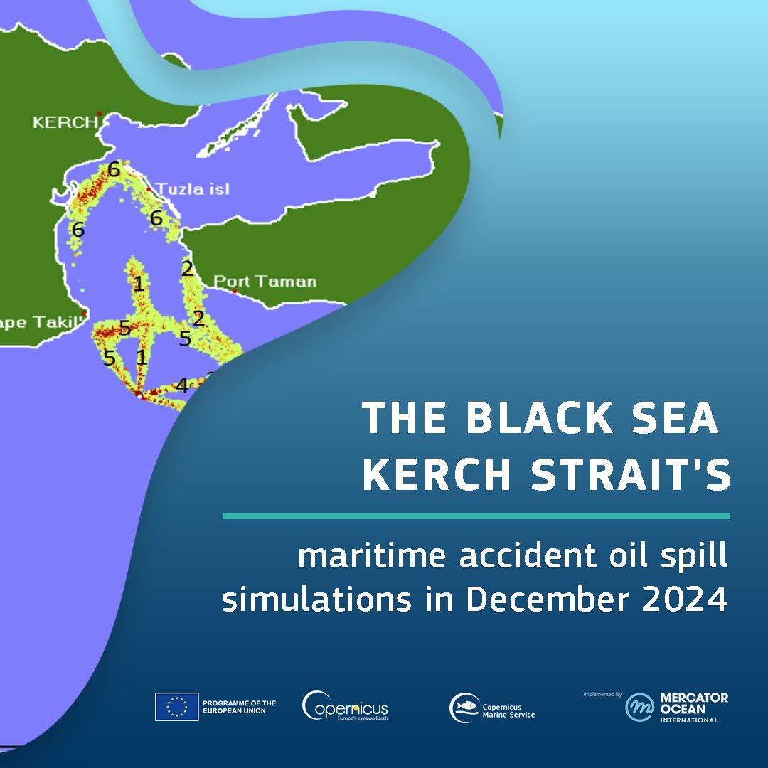 CMEMS_EU's tweet image. #CopernicusMarine 🌊 #UseCases

Researchers from ORION, MHI-RAS, &amp;amp; partners used the MEDSLIK oil spill model with #CopernicusMarine #BlackSea forecasts, CYCOFOS waves, &amp;amp; SKIRON winds to support response actions during the Volgoneft 212 spill

This helped to:
🔹Simulate oil drift…
