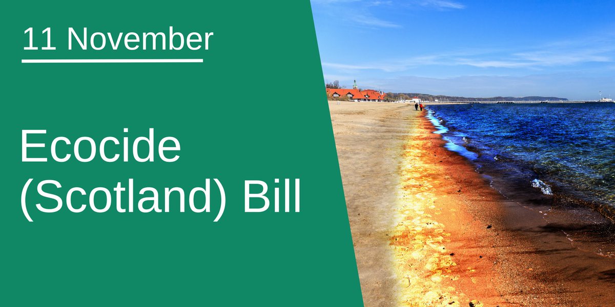 SP_NetZero's tweet image. This morning, we continue our scrutiny of the Ecocide (Scotland) Bill with 2 panels of experts exploring; 

👉definitions used in relation to the ecocide offence &amp;amp; enforcement issues 
👉the offence in an international context 

Join us @ 9.15am👉ow.ly/Mq4Z50XpB8f