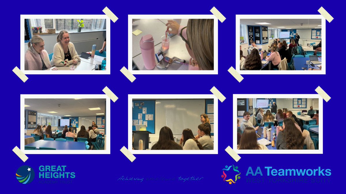 This week we welcomed our Trust colleagues, Tracy from <a href="/GHAT_Provision/">Great Heights Partner Provision</a> (who brought along some early festive treats!), and Adam from <a href="/GreatHeightsHub/">Great Heights English Hub</a> to deliver Monday's Professional Learning Sessions to our trainees. 

#teachertraining #SCITT #GetIntoTeaching #FutureEducators