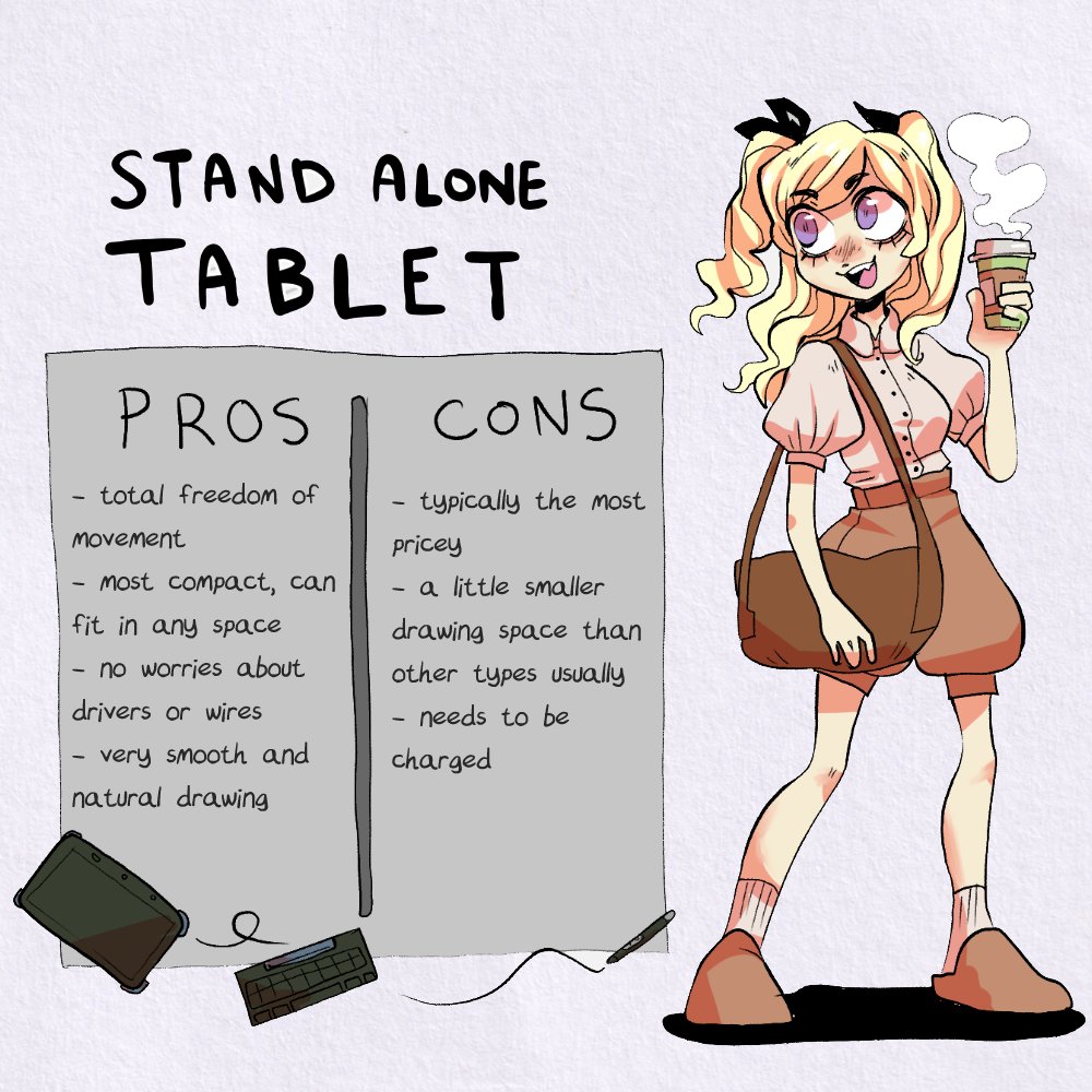 Still trying to figure out which drawing tablet is your perfect match? 🎨💭

Huge thanks to <a href="/lavendertowne/">Haley 💕 (LavenderTowne)</a>  for the handy pros &amp; cons guide! ✨

⏰ Black Friday deals end Nov. 18 — grab your favorite tablet now on: bit.ly/3JVoEhu

#XPPen #BlackFriday #XPPenArtist