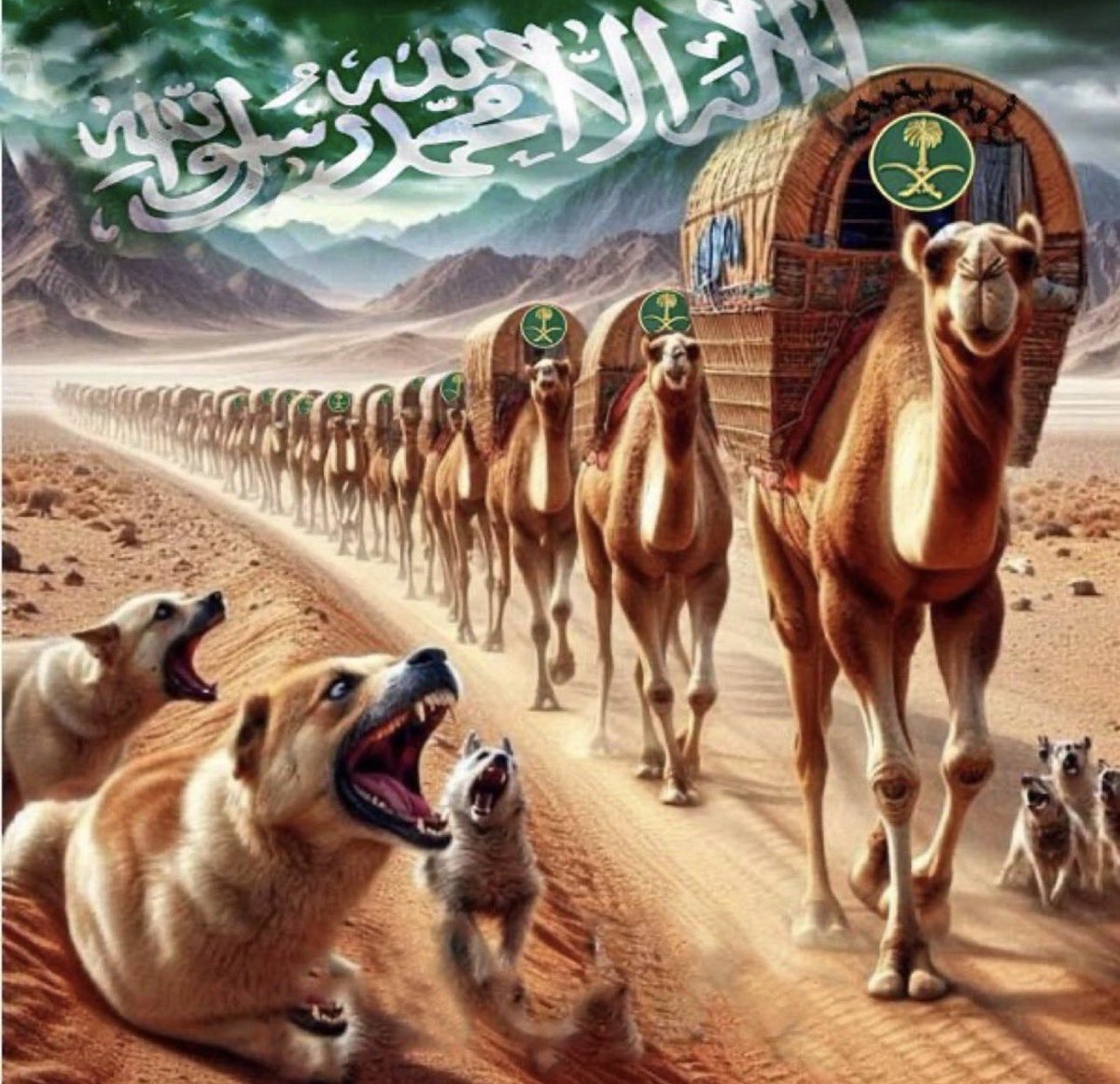 مسيرة #السعوية الخيره تسير إلى الامام بانتظام وثقة وجودة والكلاب الضالة المسعورة تستمر بالنباح دون توقف. 
دام عزك يابلادي 🇸🇦