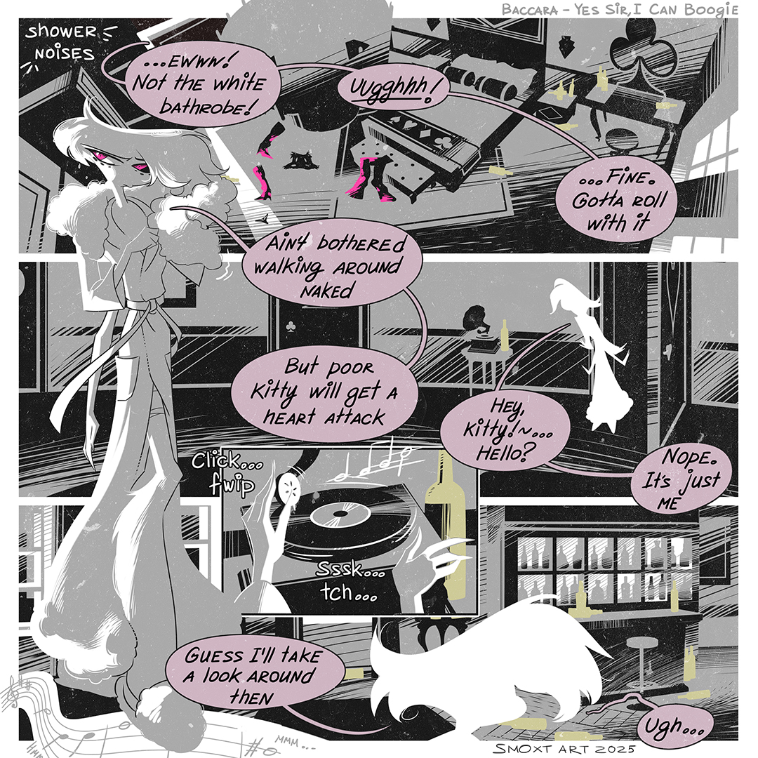 Smoxtart's tweet image. It&apos;s my Bday! So I decided to celebrate it with a new page 😏🎵 - yes sir, I can boogie [Page 155]  #angeldust #husk #hazbinHotelFanart #hazbinHotel #huskerdust #blackwidowhuskerdustau #hazbinhotelcomic #hazbinhotelhusk #hazbinhotelangeldust #fanart #webcomic #vivziepop #slowburn