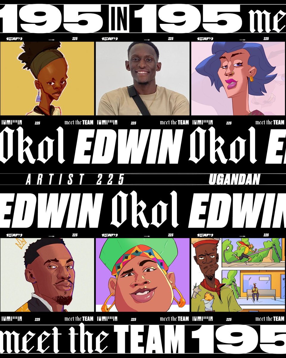 Meet the Team. Artist 225 – <a href="/theEdutist/">edu_tist.</a> 🇺🇬

Okol Edwin is a visual developer and character designer from Makindye, Uganda, whose vibrant digital illustrations bring personality and storytelling to life. Working across character design, concept art, and visual development, Okol’s
