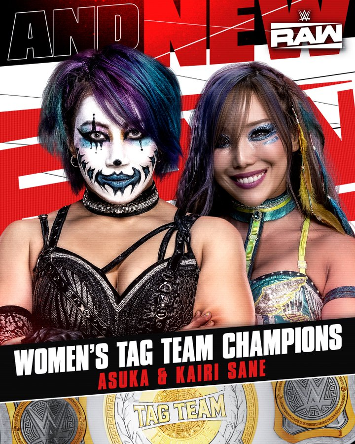 マテル社版　WWEプロレスフィギュア　カブキウォリアーズ　Asuka＆kairi WWE】カブキ・ウォリアーズ（アスカ＆カイリ・セイン）が女子タッグ