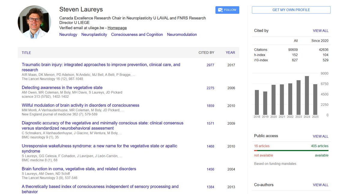 Acaba haber abartı mı diye baktım ama gerçekten çok iyi bir bilim adamı imiş. 90 binden fazla atıfı var ve h endeksi 152.