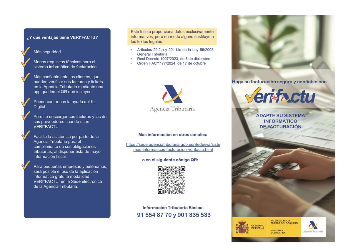 ADISSInforma's tweet image. ⚠️ Las sanciones pueden alcanzar 50.000 €.
🚀 En ERPloop te ayudamos a adaptarte a tiempo y cumplir con Verifactu sin complicaciones.
#ERPloop #Verifactu #FacturaciónElectrónica #LeyAntifraude #Digitalización