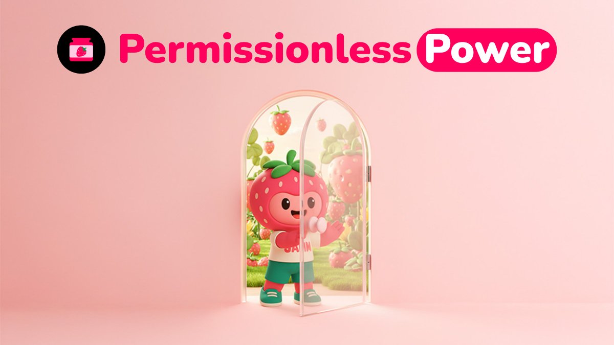 JammFun's tweet photo. No forms. No approvals. No gatekeepers.
Just build, trade, and vibe 🍓
Jamm is 100% permissionless — because DeFi should be for everyone.

#DeFi #Jamm #JuChain https://t.co/YnP3UxO0Uv