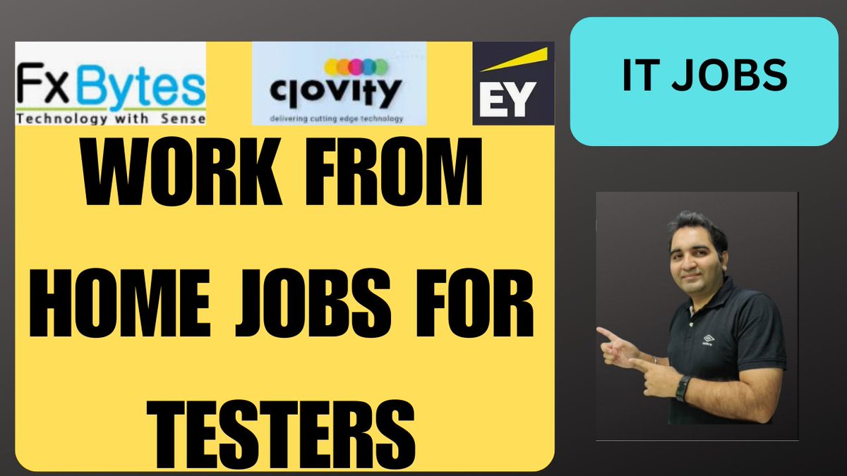 rdautomation's tweet image. QA Hiring Alert:
youtu.be/0_AjRW2yVTY
New video on Testing Jobs for Freshers &amp;amp; Experienced (WFH/Remote/WFO) is out.
Like, Share &amp;amp; Subscribe our channel.
#testingjobs #qajobs #rdautomationlearning