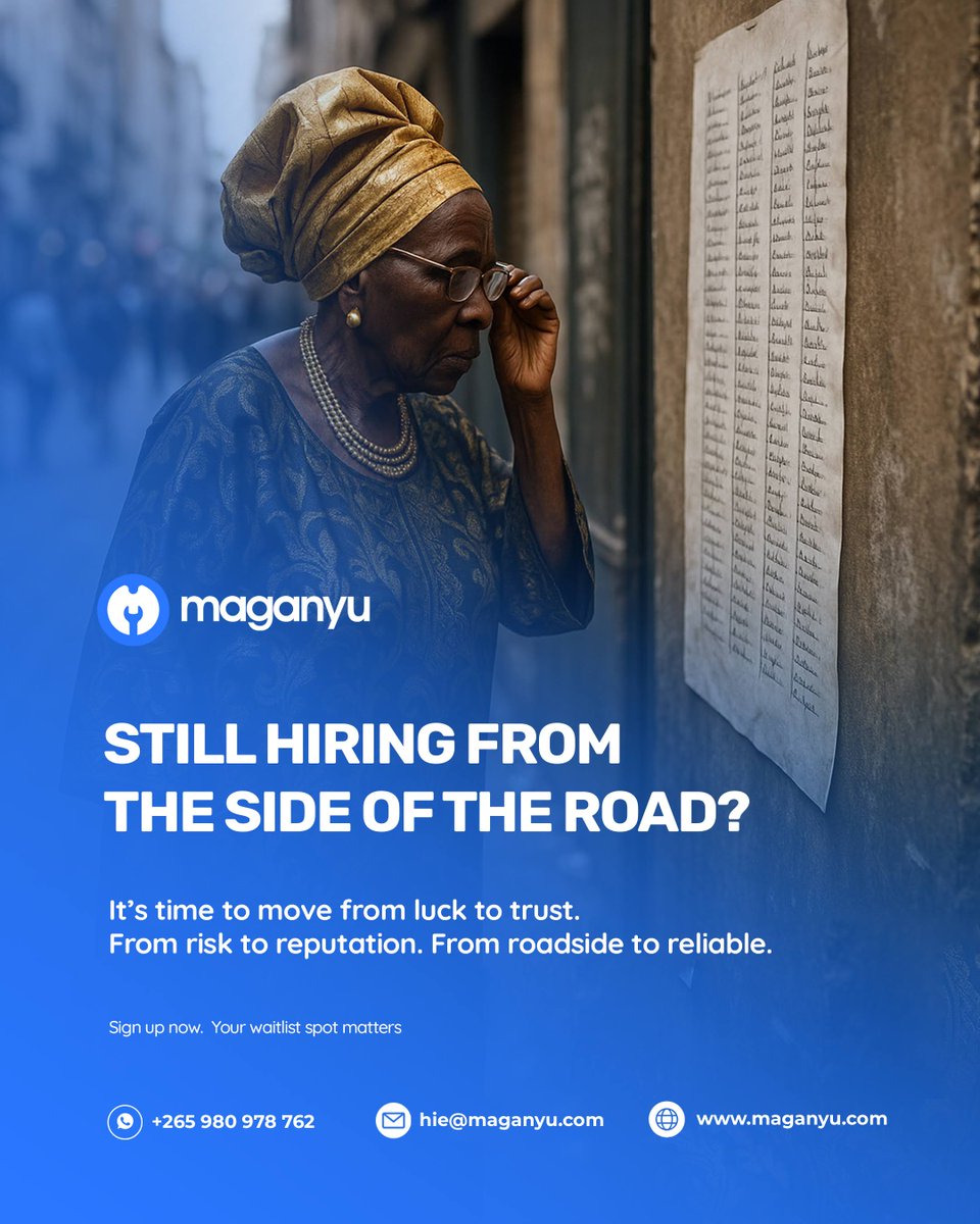 usemaganyu's tweet photo. From roadside to reliable 😉

Move from luck to trust, from risk to reputation, from roadside to reliable !

Join our waiting list today and find dependable work that builds your reputation.

#maganyu #BlueCollar #Jobs https://t.co/1XmVEBn2Wz