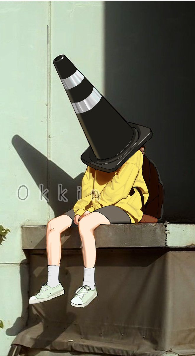 Okkindesu's tweet photo. Cone #digitalartwork #smallartist #ibisPaintX https://t.co/AKbEfzN9Lm